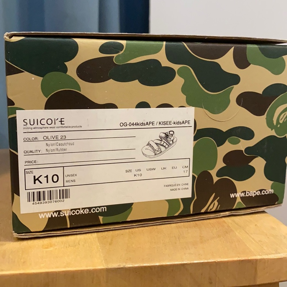 BAPE X SUICOKE SANDALS KIDS UNISEX
